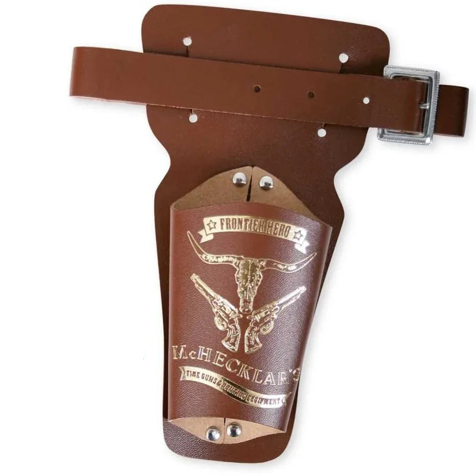 KarnevalsTeufel Brown Faux Leather 90cm Cowboy Pistol Belt - Gomix Brands Outlet